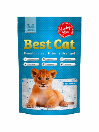Силикагелевый наполнитель Бест Кэт Best Cat Blue для кошачьего туалета, 3.6 л (1.8 кг) Винница