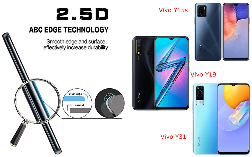Захисне скло ArmorGlass для Vivo Y15s, vivo Y19, VIVO Y31 – стійке до подряпин та ударів Київ - фото 2