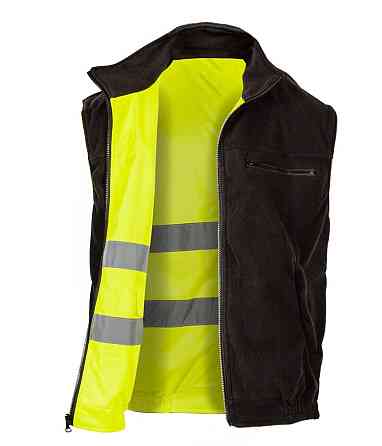 Жилет сигнальный двусторонний утепленный светоотражающий Sizam Leicester L Ровно