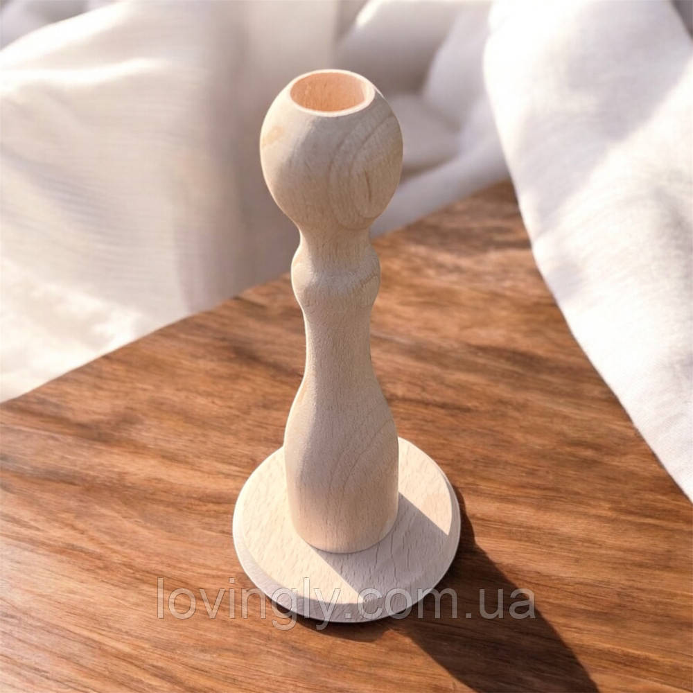 Деревянный подсвечник ручной работы в скандинавском стиле Ирпень - изображение 2