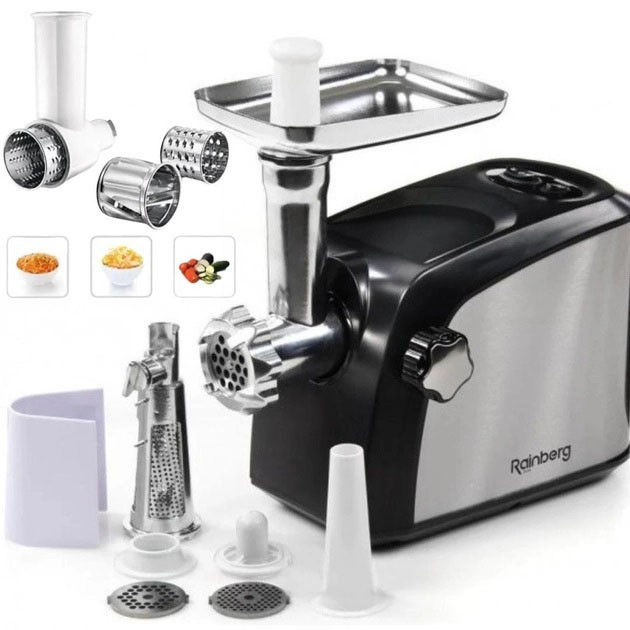 М'ясорубки для ковбаси Rainberg RB-673, Електрична м'ясорубка 2500 Електрична універсальна 'ясорубка YA-29 Львів - фото 8