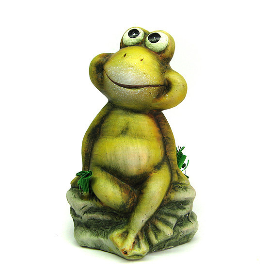 Фигурка веселая Зеленая лягушка Киев - изображение 1
