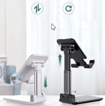 Підставка-тримач настільна для телефону JK006, складна, чорна Кам'янець-Подільський - фото 4