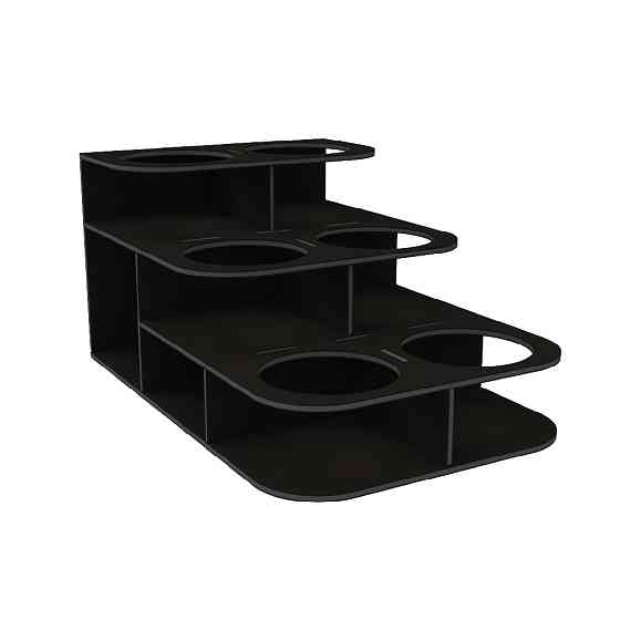 Підставка EKOSTAR для сиропів, чорна 220х350х175 мм, d - 90мм Київ