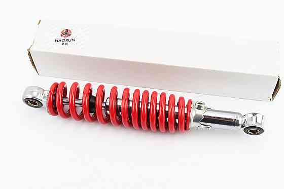 Амортизатор задній GY6/Honda - 280мм*d51мм (втулка 10мм / втулка 10мм) регул., червоний Киев