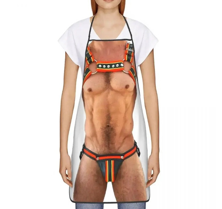 Прикольный фартук для мужчин 72 на 52 см разноцветный Киев - изображение 10