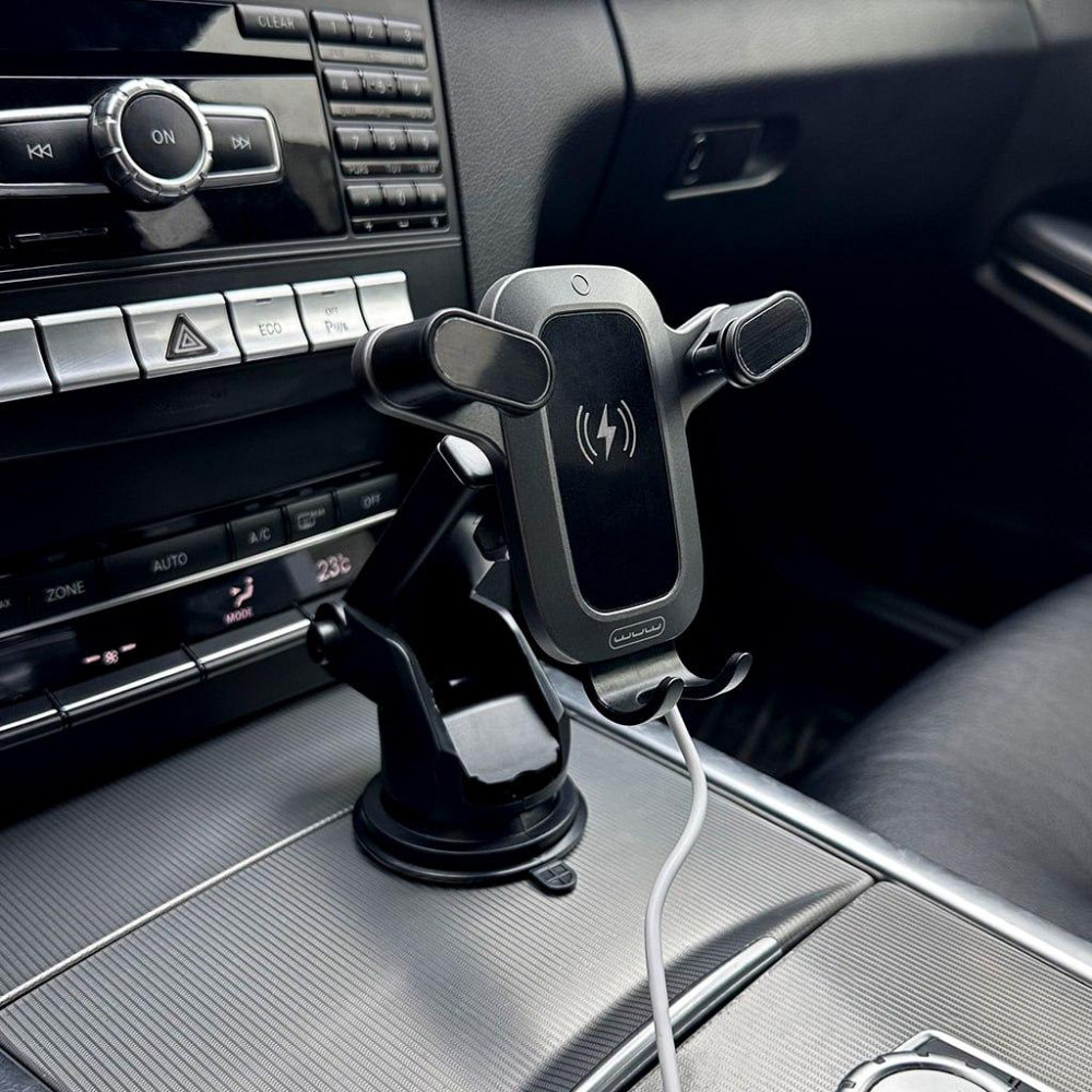 Автодержатель для телефона с БЗУ WUW-Z30 Black Киев - изображение 3