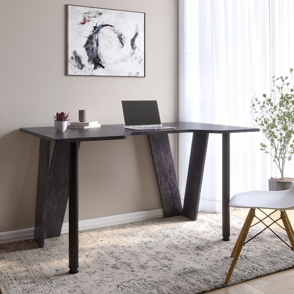 Комп'ютерний стіл LION Квест Бетон темний (LION-041164) ТОП Львів - фото 1