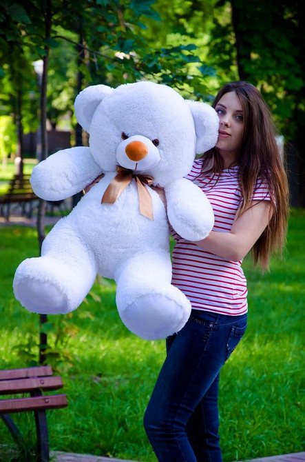 Мягкая игрушка Подарок плюшевый мишка, Плюшевый медведь Томми 100 см Белый Тернополь - изображение 4