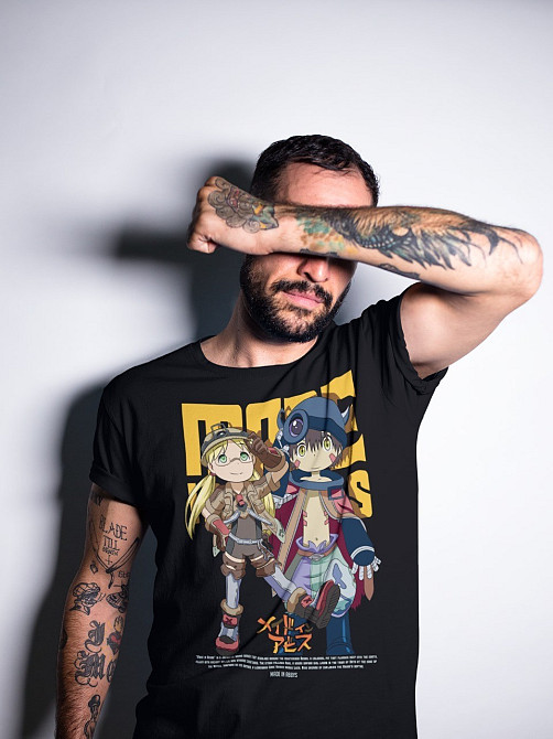 Футболка з аніме принтом Маде Ін Абйсс Гірл оверсайз (S/M/L) Чорний AnimeJ0344 Дніпро - фото 2