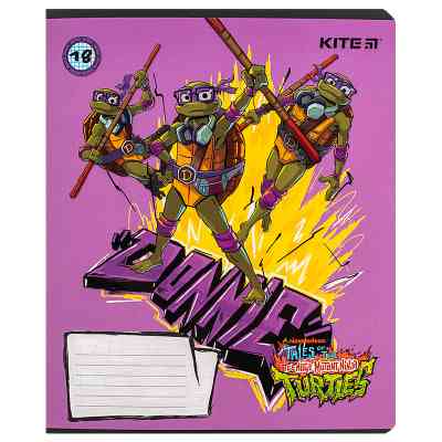 Тетрадь Kite Ninja Turtles, 18 листов, клетка (NT24-236) Винница