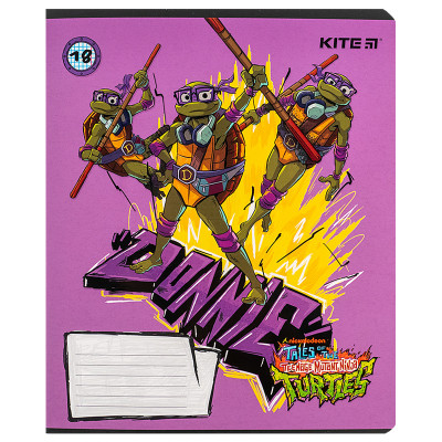 Зошит Kite Ninja Turtles, 18 аркушів, клітинка (NT24-236) Вінниця - фото 3