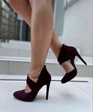 Vices Туфлі жіночі VICES чорні екозамша висота каблука 10 см розміри 36р.40р. (1130-1) Коломыя