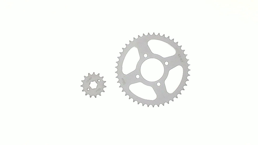 Зірки трансмісії (пара) Zongshen ZS125J 428-15T + 428-45T (TM) EVO Київ - фото 1