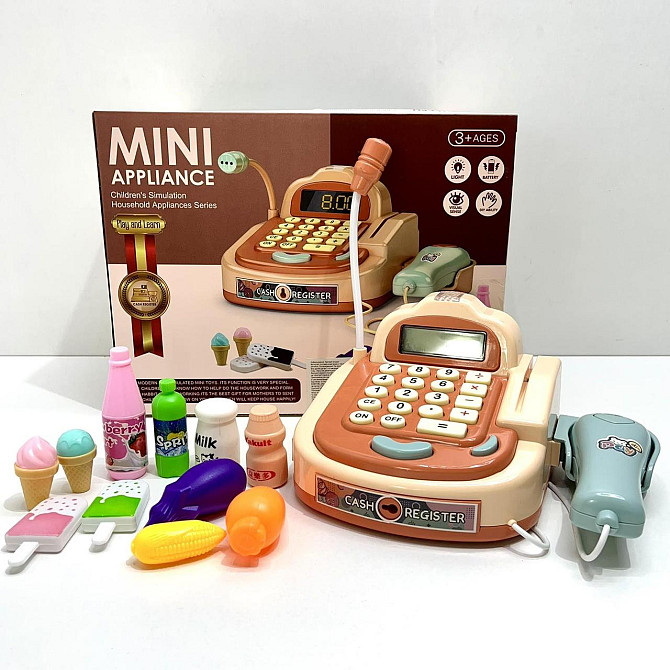 Касовий апарат Xie Toys з мікрофоном/сканером та продуктами (6761A) Чернігів - фото 3