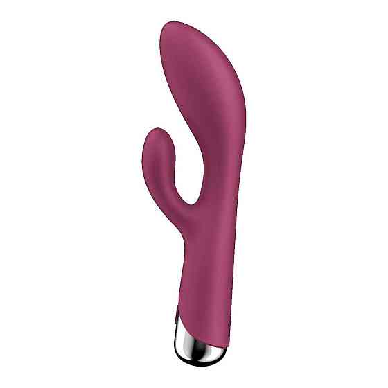 Вібратор-кролик з ротацією Satisfyer Spinning Rabbit 1 Red, 3 мотори Sex Aura Київ
