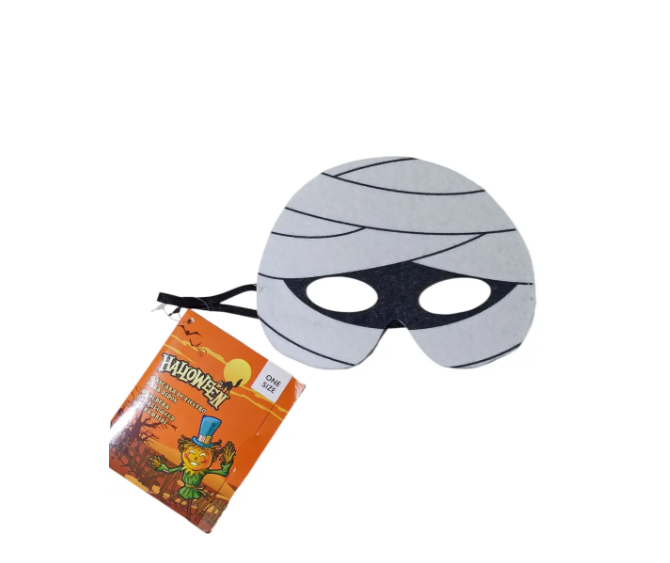 Маска на Хелловін Мумія one size біло-чорний Київ - фото 2