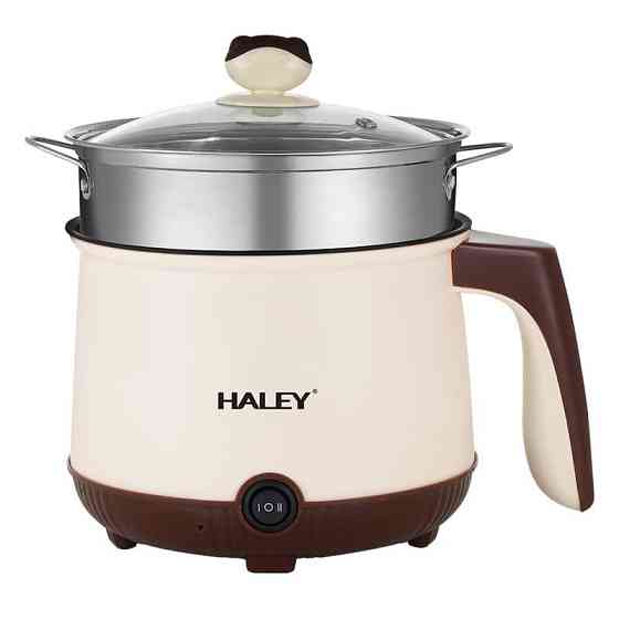 Багатофункціональна міні-електрокастрюля Haley HY-503 500Вт, компактний мультичайник для студентів та дому Одеса