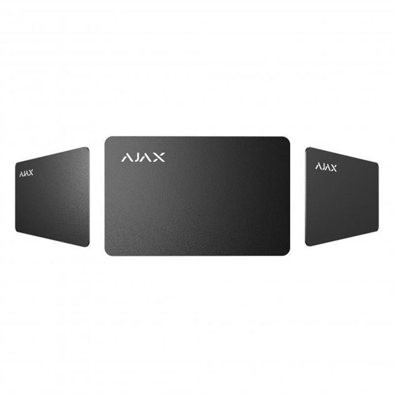 Безконтактна карта Ajax Pass Black (10 шт.) для клавіатури KeyPad Plus ( 16094 ) Харків - фото 3