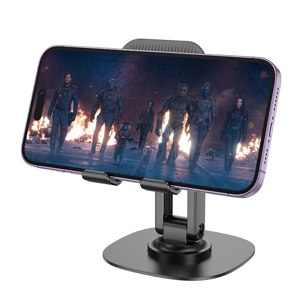 Тримач для мобільного HOCO HD6 Winner dual-axis rotating desktop stand Black (6942007602372 ) Київ - фото 3