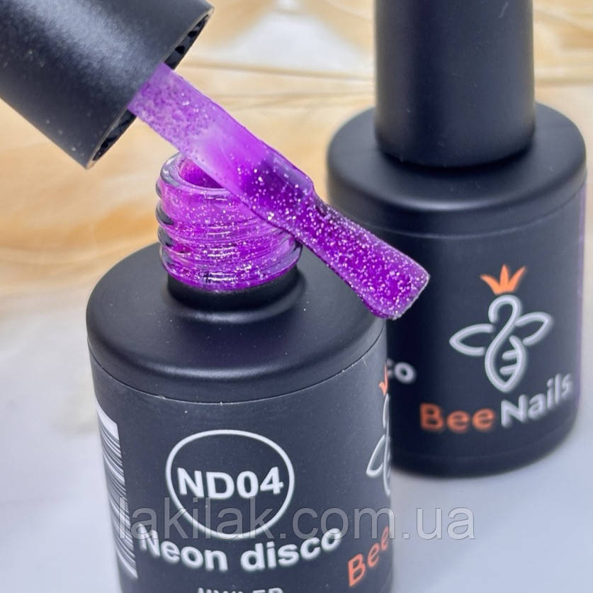 Світловідбивний гель-лак Bee Nails Neon Disco №04 8мл Херсон - изображение 1