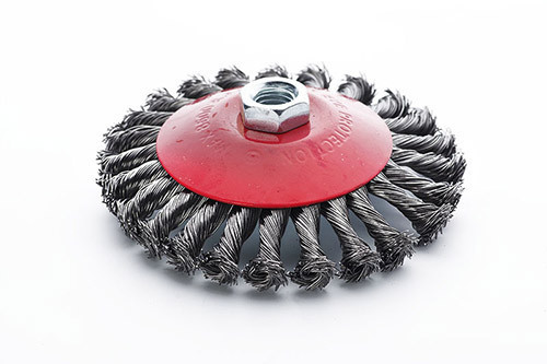 Щітка конус сталеві витки 125 мм (УШМ) APRO Рівне - фото 1