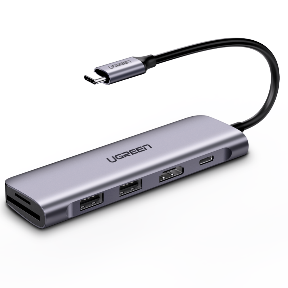 UGREEN USB-C Хаб з HDMI, 2 USB 3.0 та TF/SD слотом Київ - фото 4