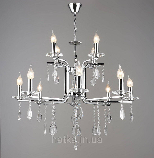 Люстра класична K2310/12 хром Київ - фото 1