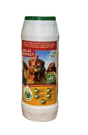 Універсальний засіб Релакс Протект RelaxProtect для захисту від паразитів у сільськогосподарської птиці та курників 600 мл, Круг Вінниця