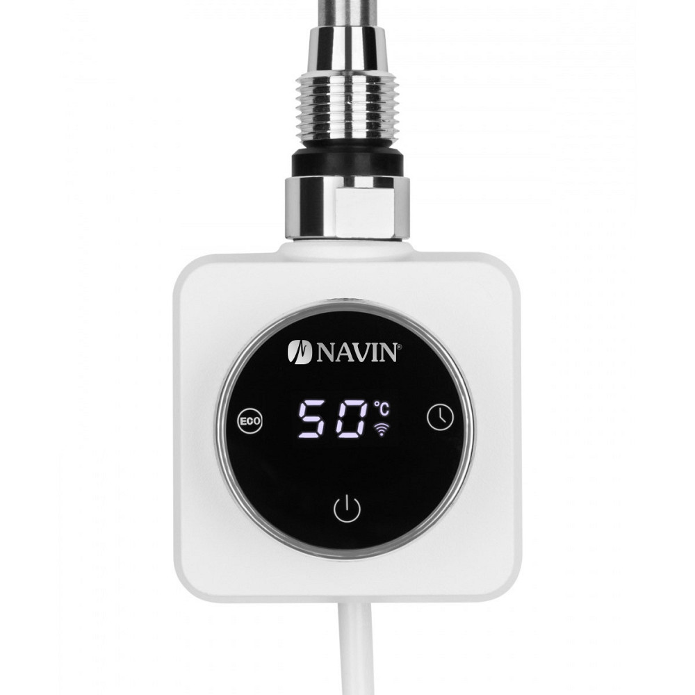 ТЕН для рушникосушки NAVIN Accorto 300W з тижневим програматором WIFI, білий Київ - фото 4