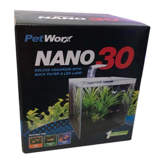 Аквариумный набор PetWorx Nano-30 с оборудованием, 27 л, 30х30х30см Киев - изображение 1