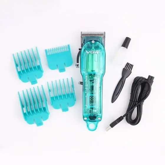 Профессиональная машинка для стрижки VGR Professional Clipper Transparent Green V-660 Коломыя