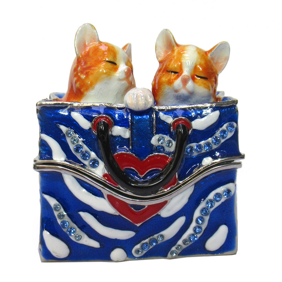 Скринька жіноча зі стразами Котики в коробці Київ - фото 1