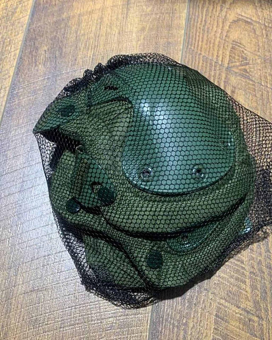 Комплект захисту Наколінники + налокотники із удароміцного пластику (Оливковий) Вінниця - фото 3