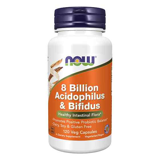 Пробиотики  для пищеварения Now Foods 8 Billion Acidophilus & Bifidus 120 vcaps Киев