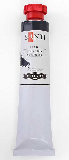Фарба олійна "Santi Studio"  60мл № 17 351097 Прусская голубая, шт Київ - фото 1