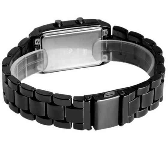 Уникальные бинарные мужские часы Skmei 1035 (Черные) Киев