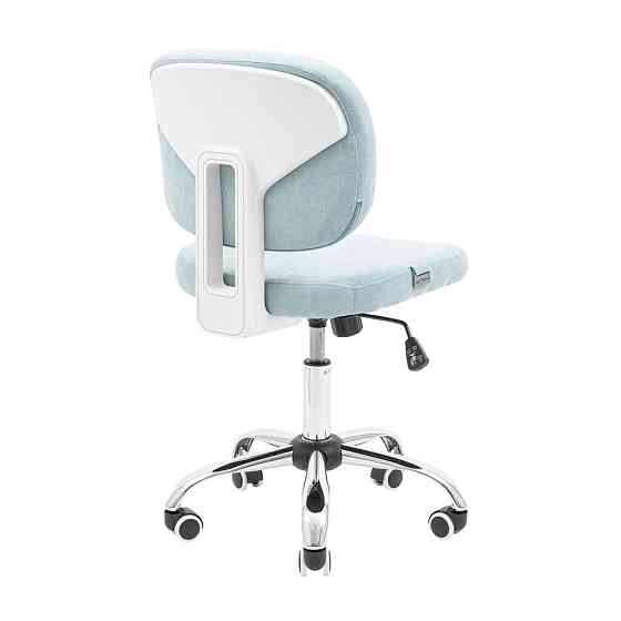 Офисное кресло руководителя Richman Mia Хром M1 Tilt Голубой Днепр