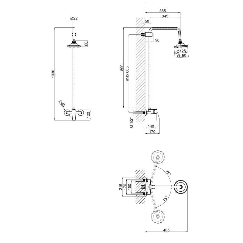 Душова система на одного споживача Lidz (CRM) 40 87 1010 Київ - фото 7
