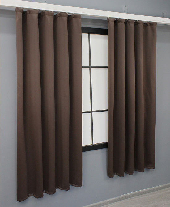 Комплект готовых штор VR-Textil Bagema Rvs № 1243ш Коричневый 130х170 см 2 шт (35-0231) Киев - изображение 3