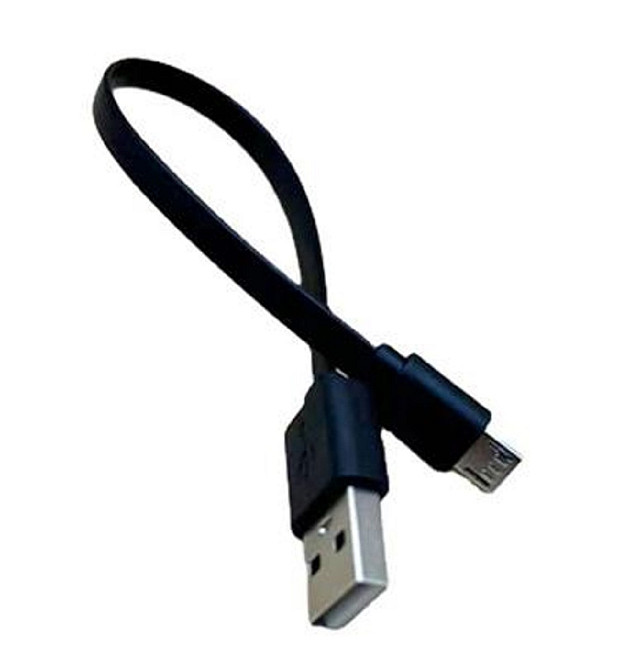 Кабель USB-microUSB для зарядки телефона планшета плоский 30 см черный Киев - изображение 1