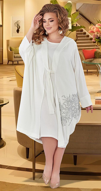 Ошатний червоний костюм великого розміру Київ - фото 3