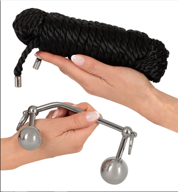 Комплект подвійного проникнення Bondage Plugs with 10 m Rope Sex Aura Київ - фото 9