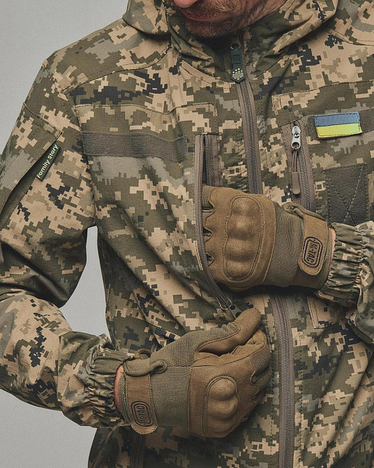 Армейская мужская демисезонная форма пиксель,водонепроницаемый тактический тактический усиленный костюм пиксел Львов - изображение 5