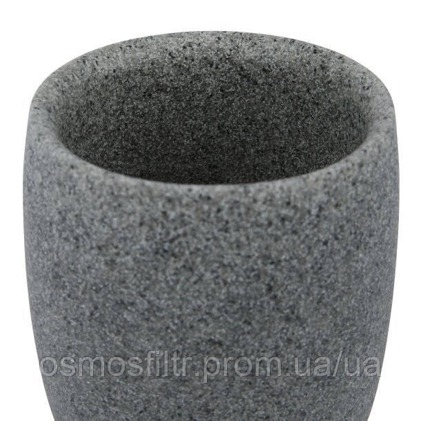 Стакан для зубних щіток Axentia Rome полирезин вид камня и дерева Ø 7 см, Н 9,5 см (135847) Киев - изображение 2