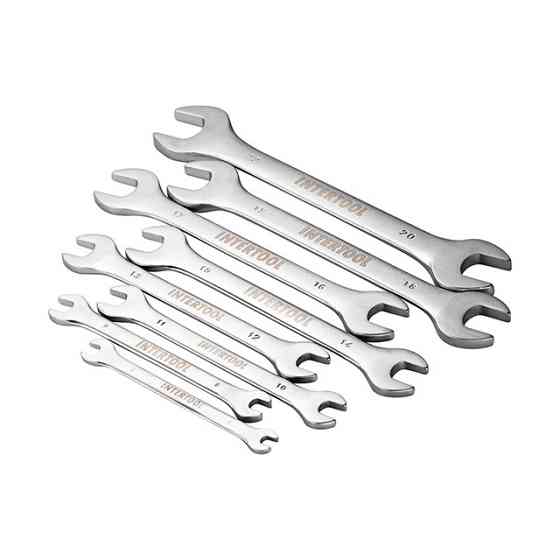 Набір ріжкових ключів INTERTOOL HT-1002, 8 шт., 6-22 мм Cr-V - набір ключів з антикорозійним покриттям Львів