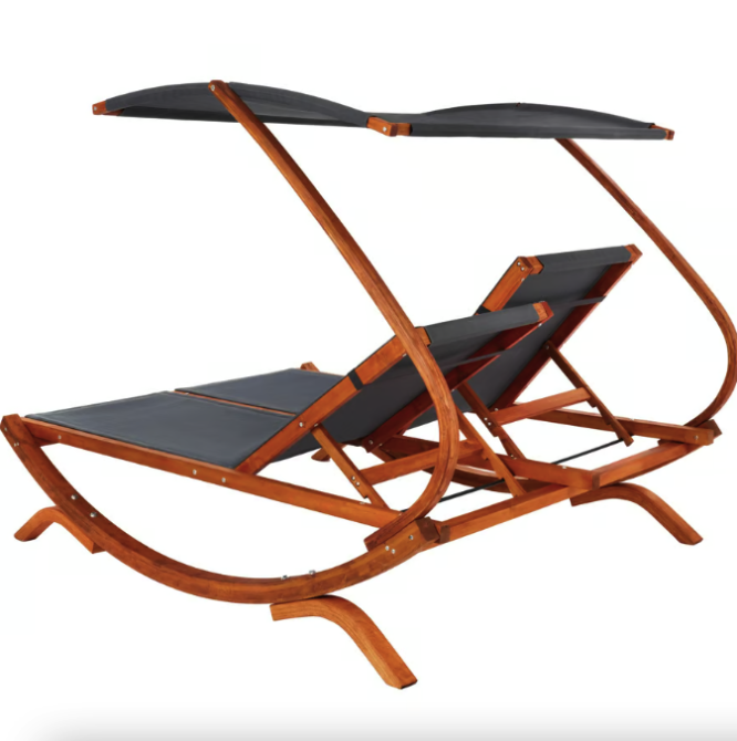 Садовий шезлонг Di Volio Pionza двомісний сірий Київ - фото 3