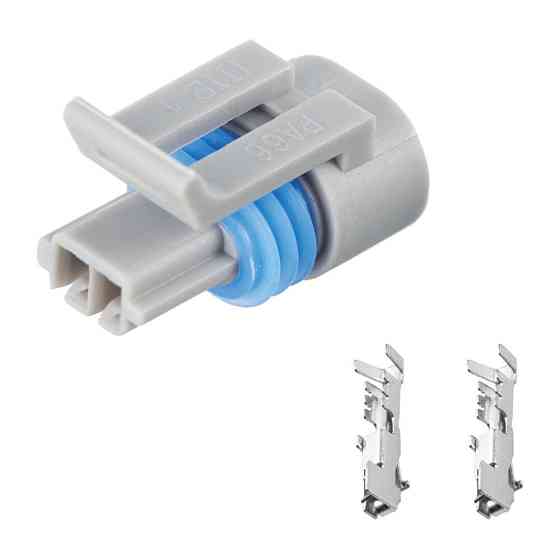 Роз'єм конектор 2-кон., Дат, Температури Воздуха Delco, Дат, Наруж, Температури, Сірий, 12162197, Buick, Cadillac, Chevrolet Київ