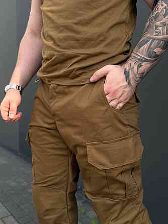 Тактичні штани койот ріп-стоп літні чоловічі, бойові армійські штани для штурму, служби та міста Львів