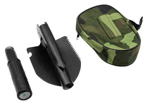 Лопата саперська складна H-139 / Чехол "Камуфляж" / чорна мала Дніпро